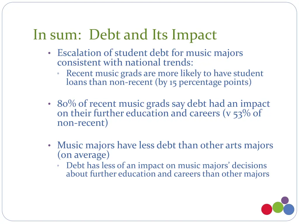 in sum debt and its impact