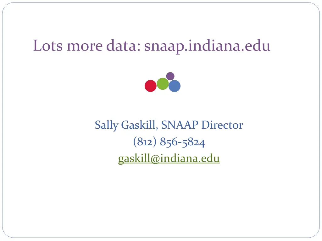 lots more data snaap indiana edu