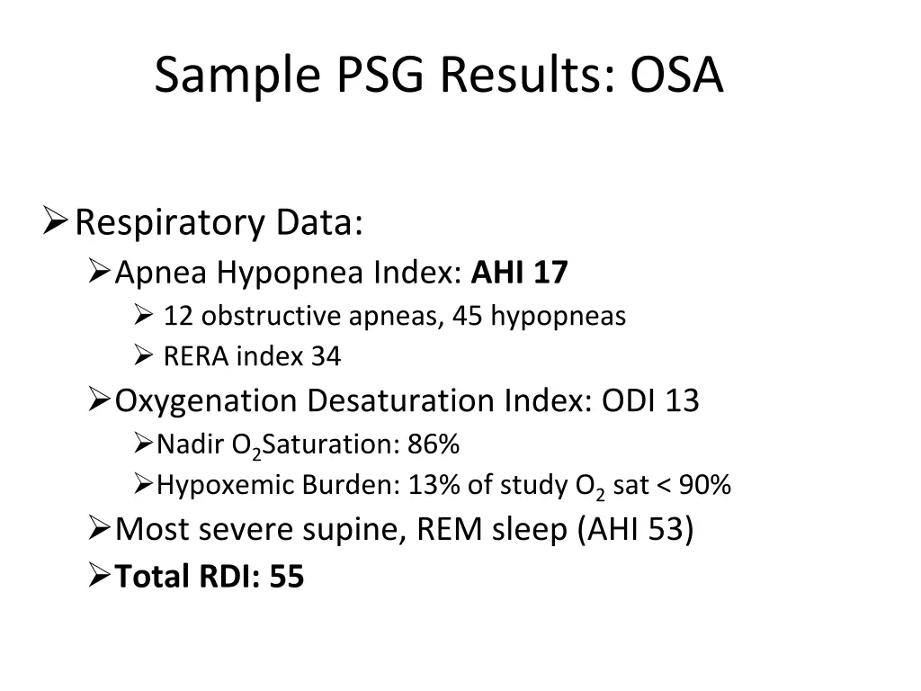 sample psg results osa