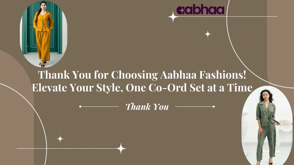 thank you for choosing aabhaa fashions elevate