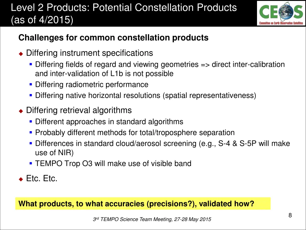 level 2 products potential constellation products 1