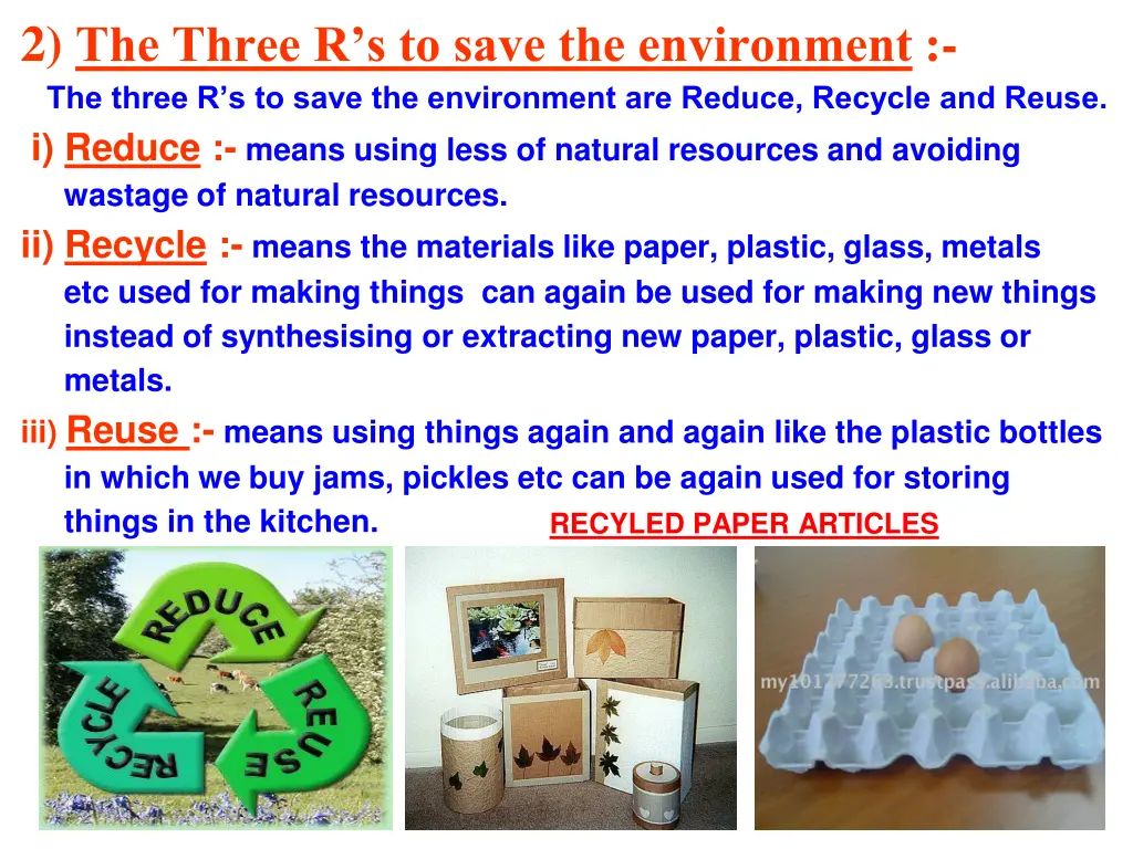 2 the three r s to save the environment the three