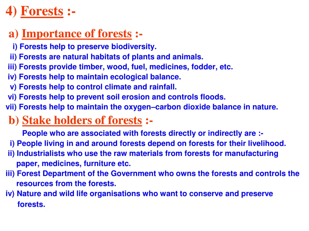 4 forests