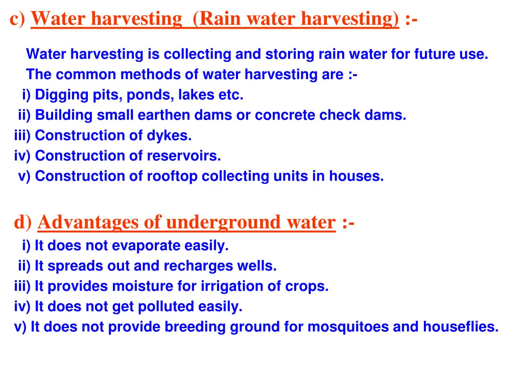 c water harvesting rain water harvesting