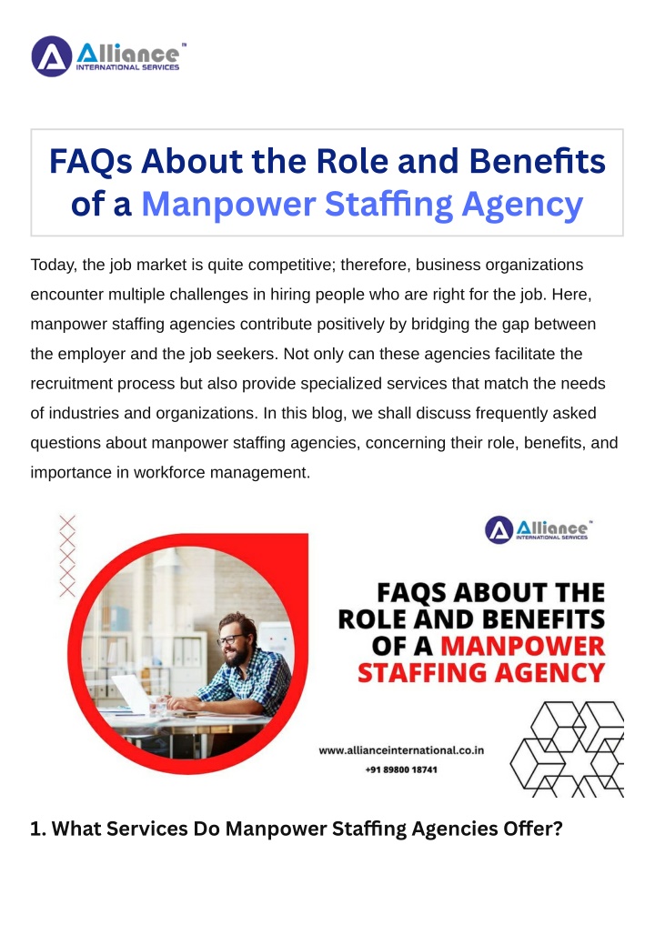 faqs about the role and benefits of a manpower