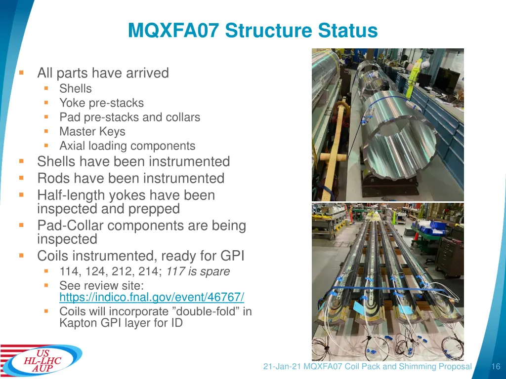 mqxfa07 structure status