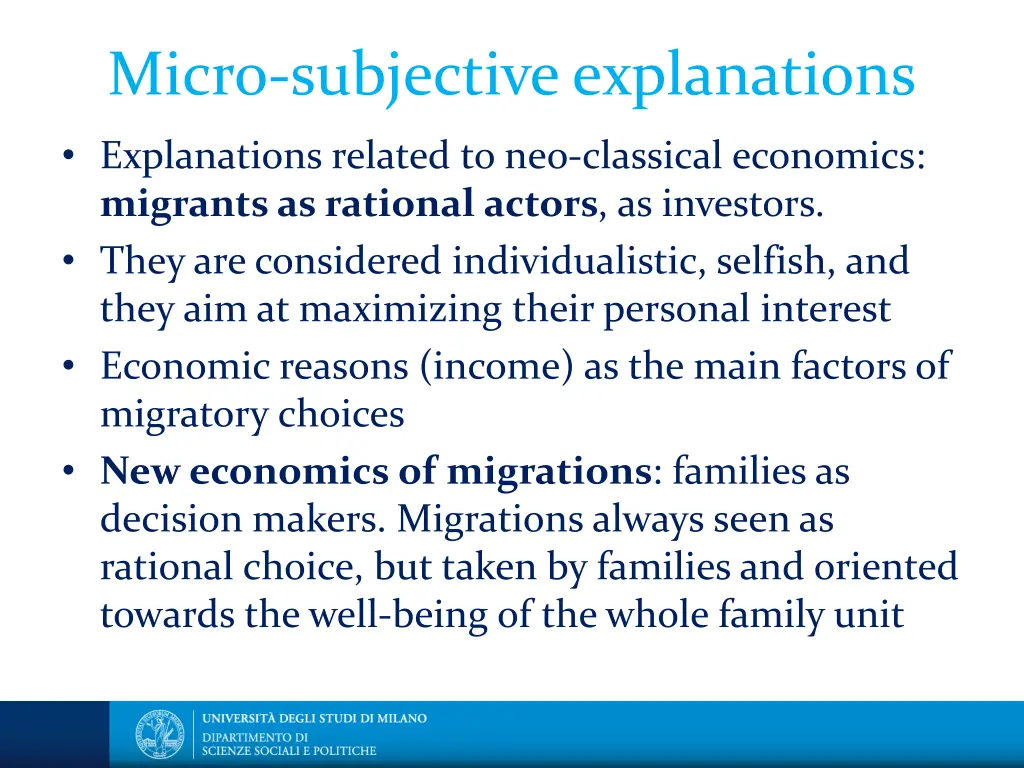 micro subjective explanations