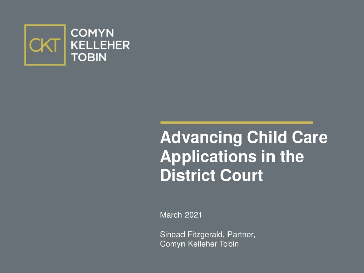 advancing child care applications in the district