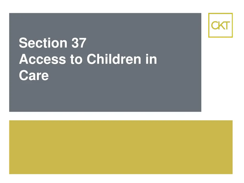 section 37 access to children in care