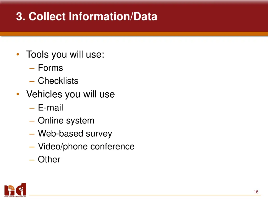 3 collect information data