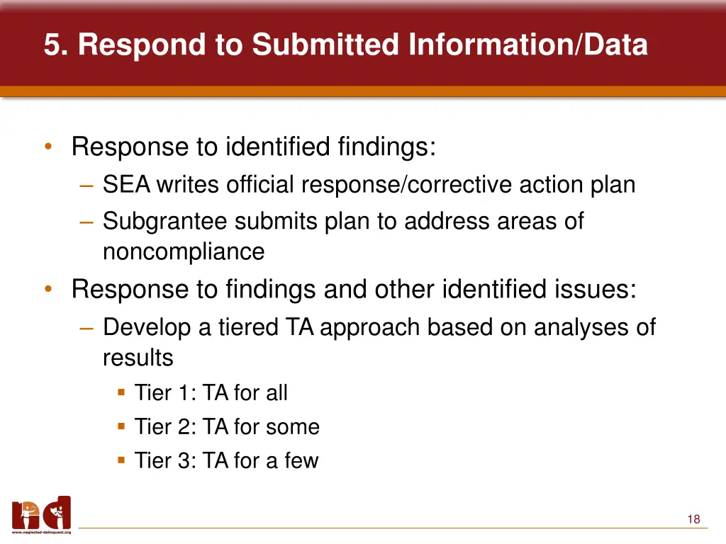 5 respond to submitted information data