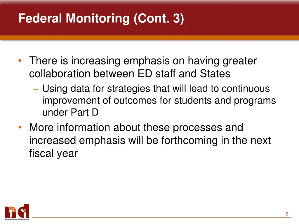 federal monitoring cont 3