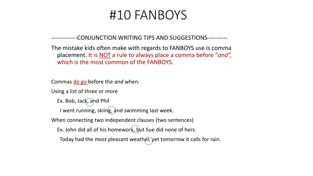 10 fanboys