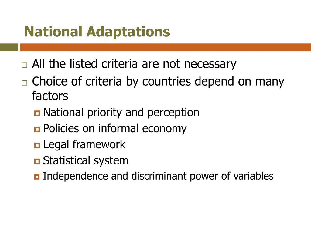 national adaptations