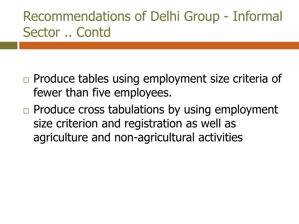 recommendations of delhi group informal sector 1