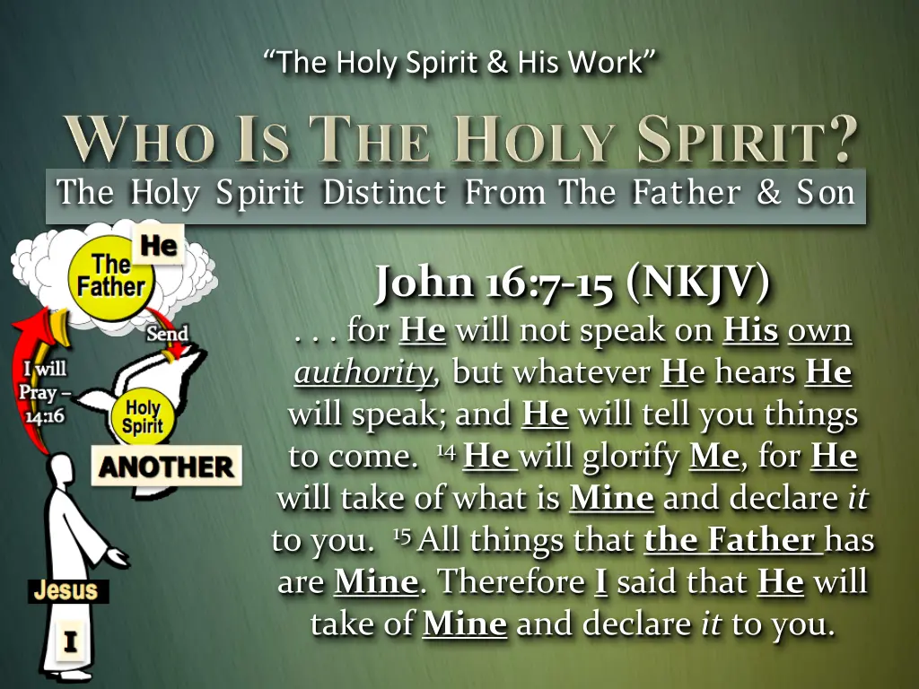 the holy spirit his work 14