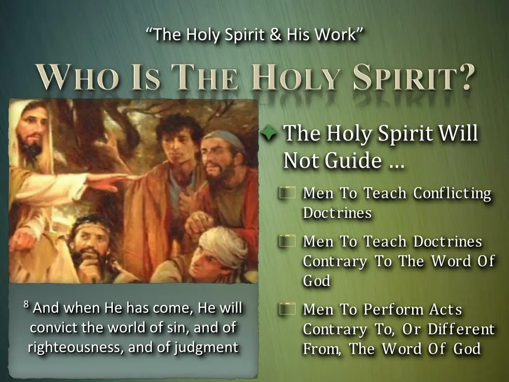 the holy spirit his work 5