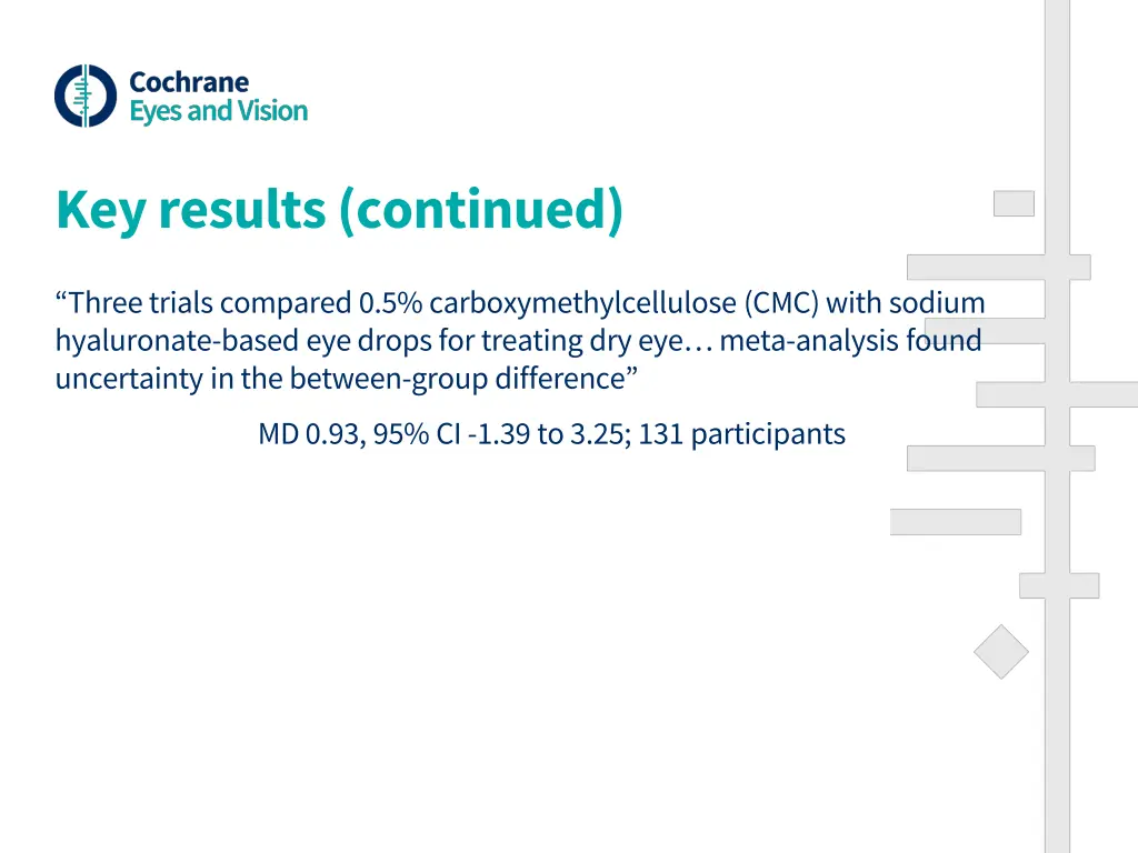 key results continued