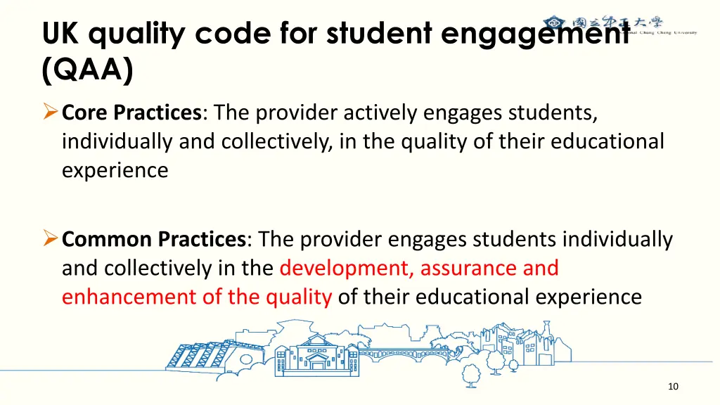 uk quality code for student engagement qaa