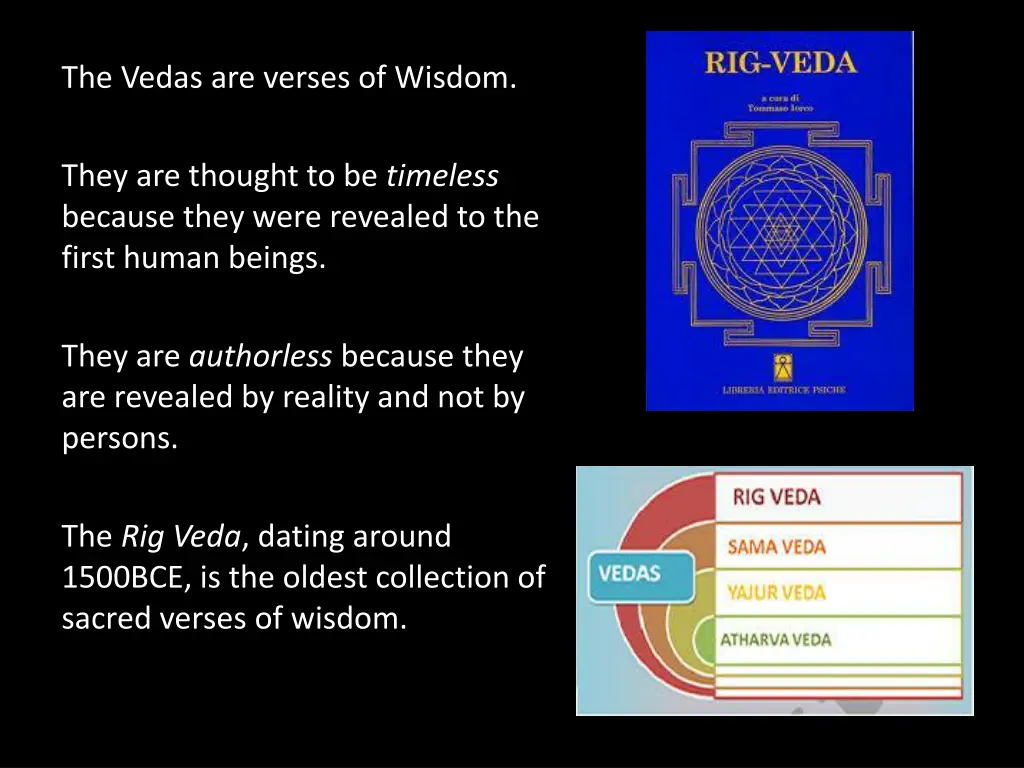 the vedas are verses of wisdom