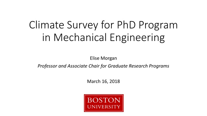 climate survey for phd program in mechanical