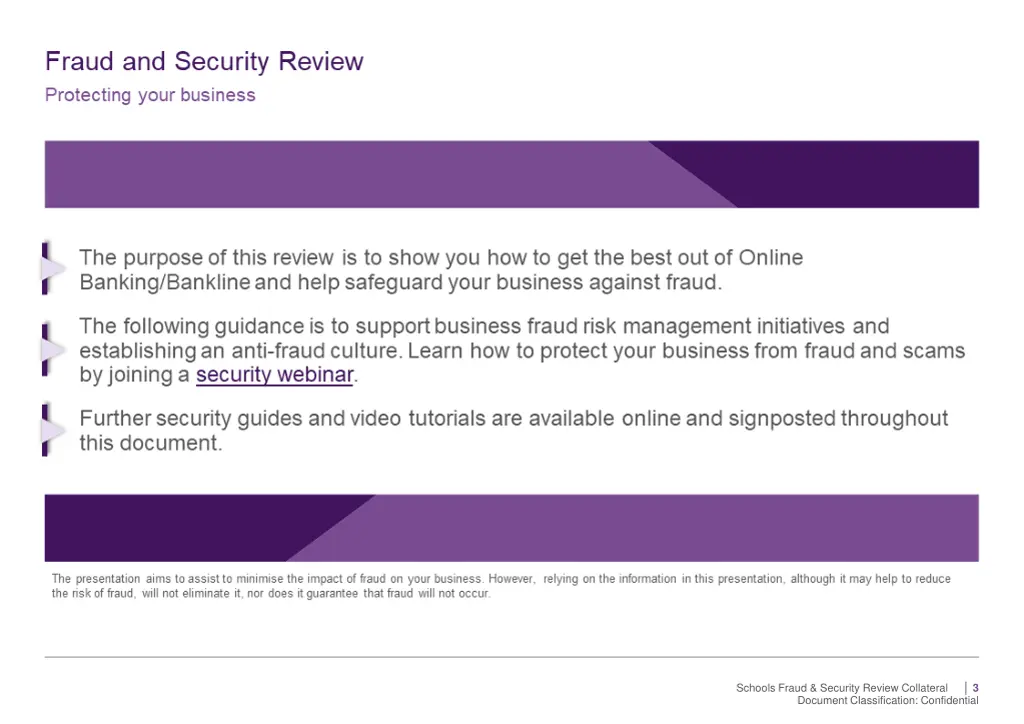 fraud and security review