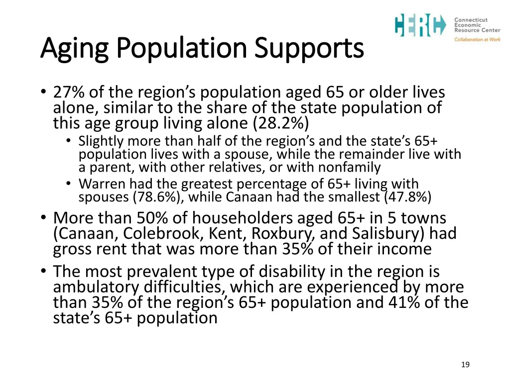 aging population supports aging population