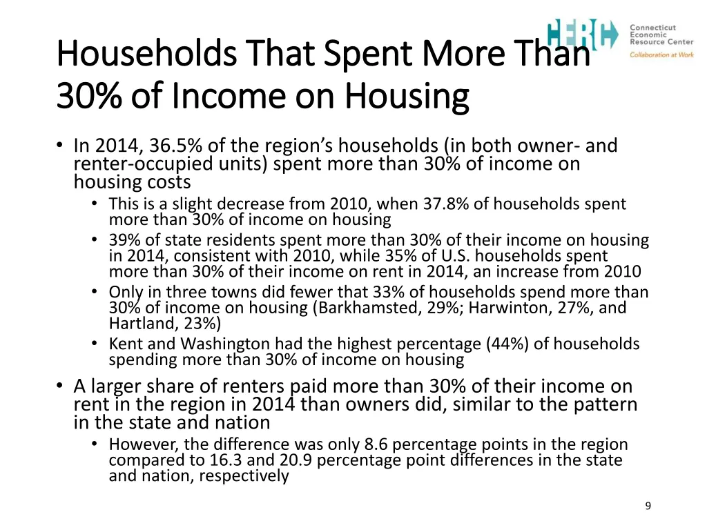 households that spent more than households that