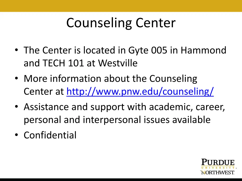 counseling center