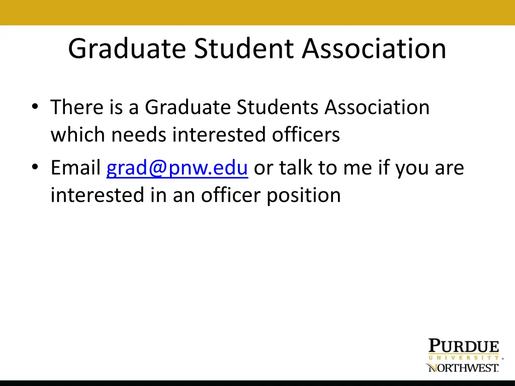 graduate student association