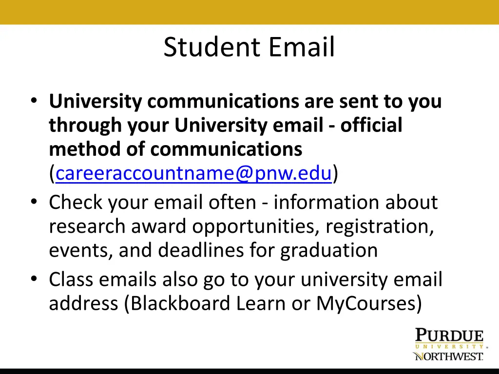 student email