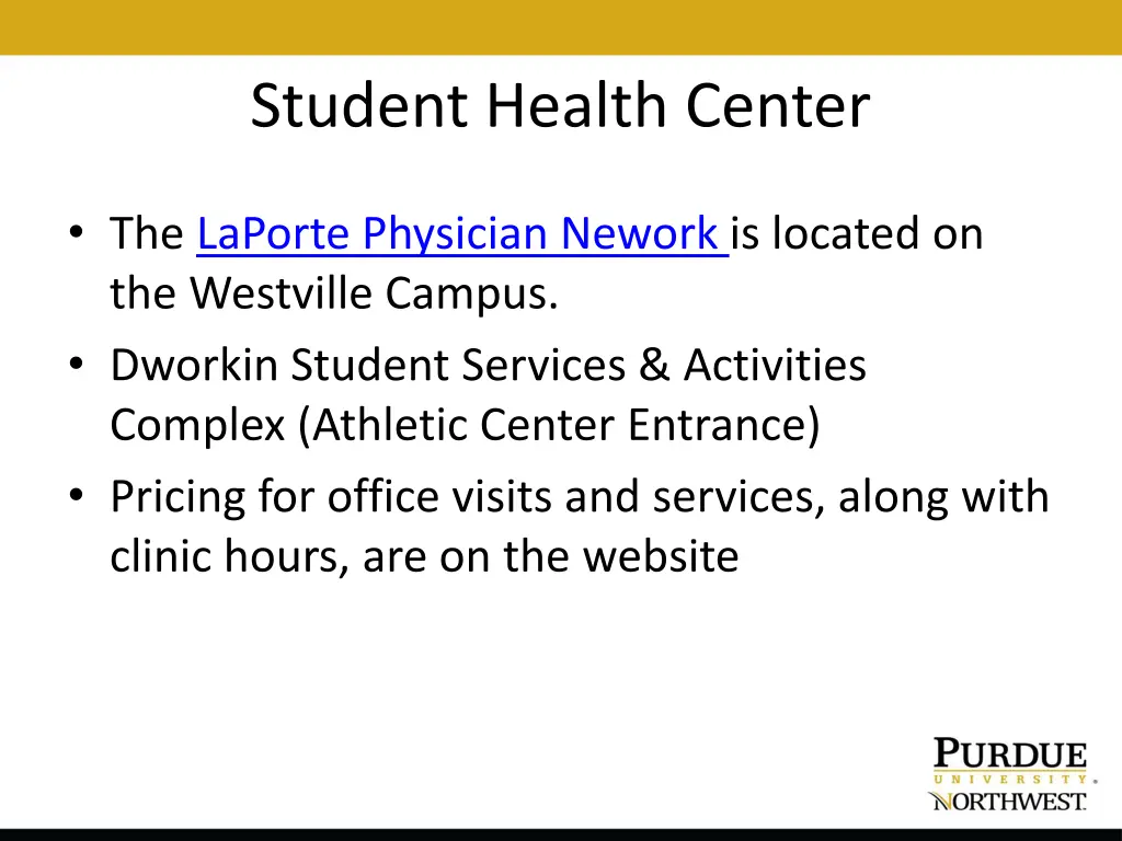 student health center