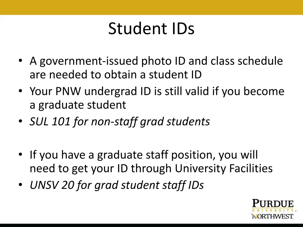 student ids