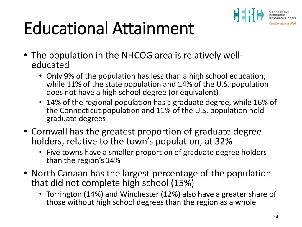 educational attainment educational attainment