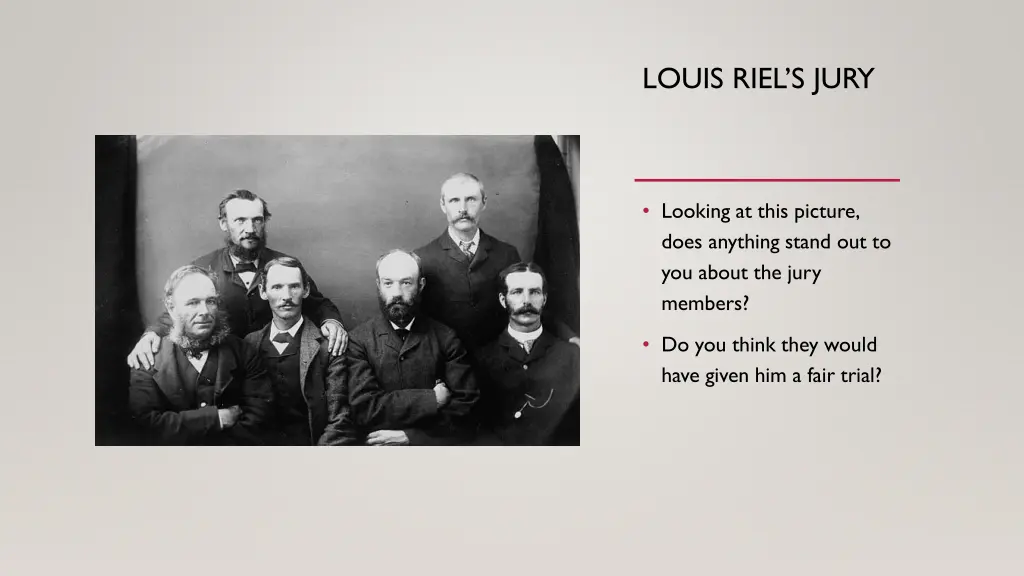 louis riel s jury