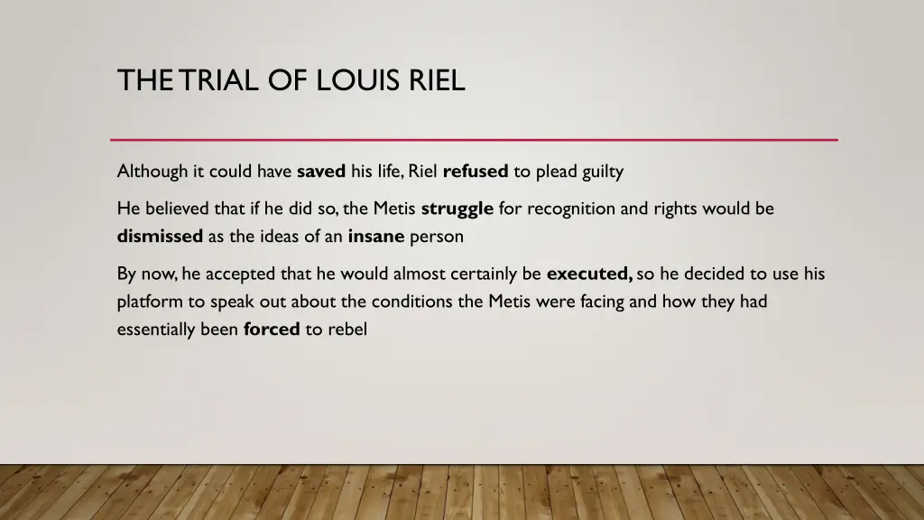 the trial of louis riel 1