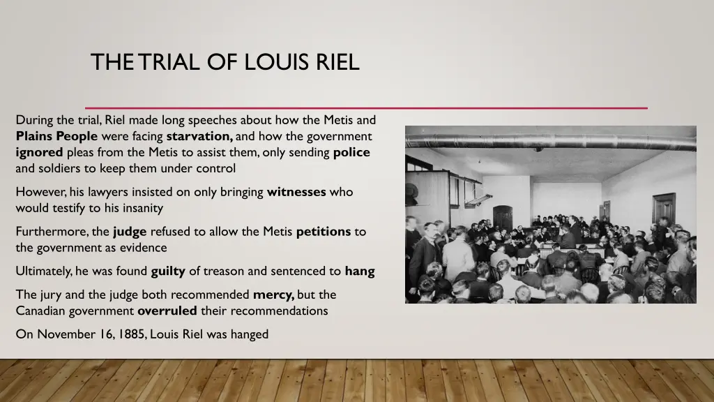 the trial of louis riel 2