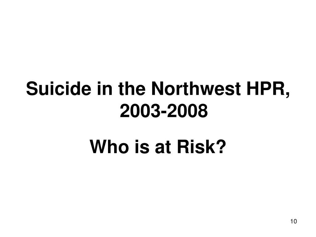 suicide in the northwest hpr 2003 2008 6