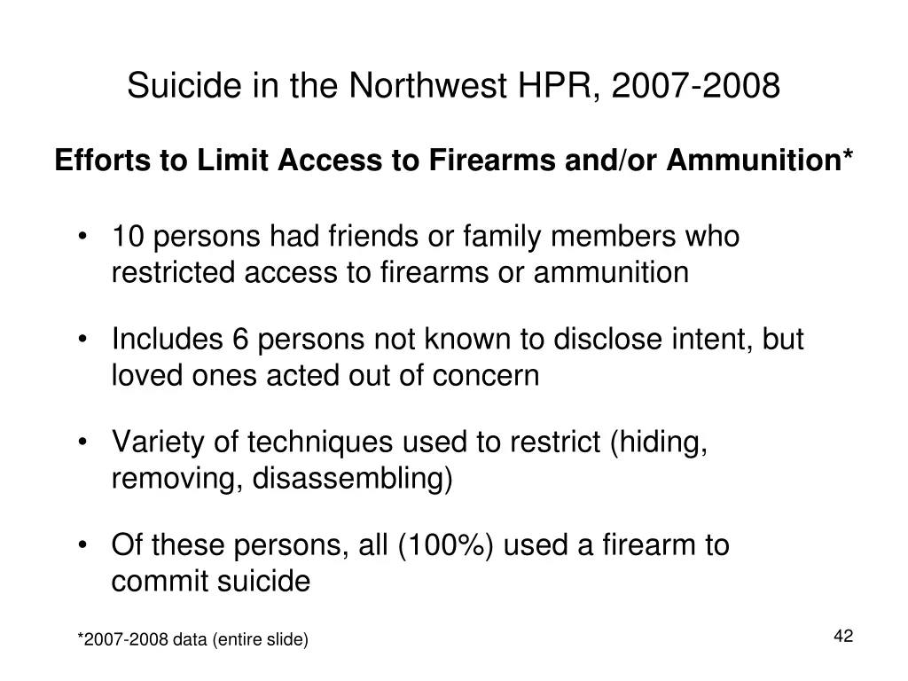 suicide in the northwest hpr 2007 2008 1