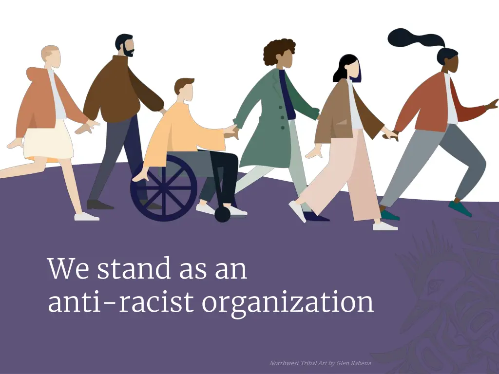 we stand as an anti racist organization