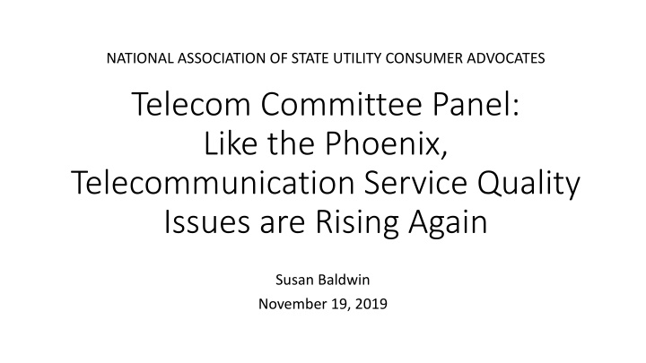 national association of state utility consumer