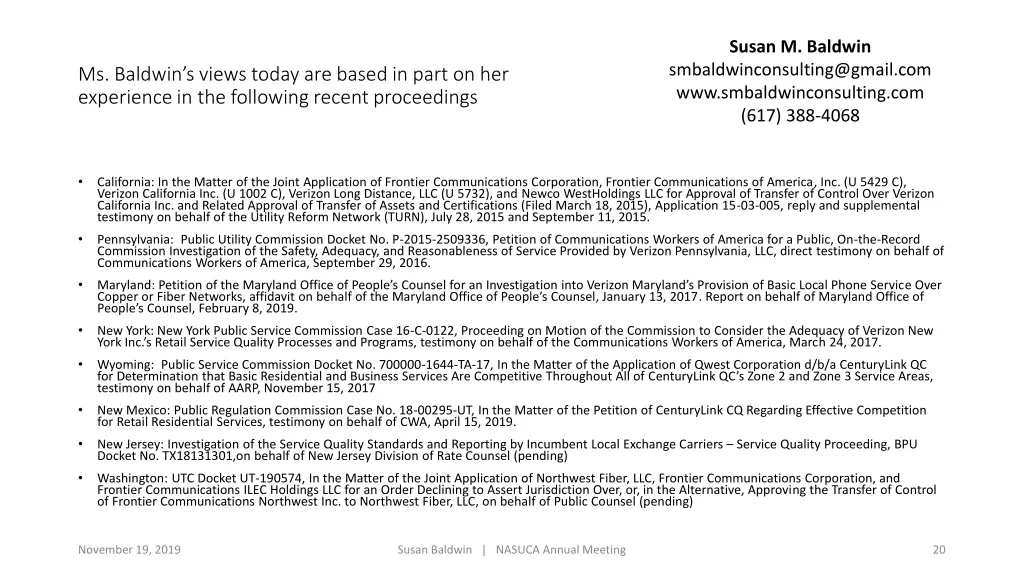 susan m baldwin smbaldwinconsulting@gmail