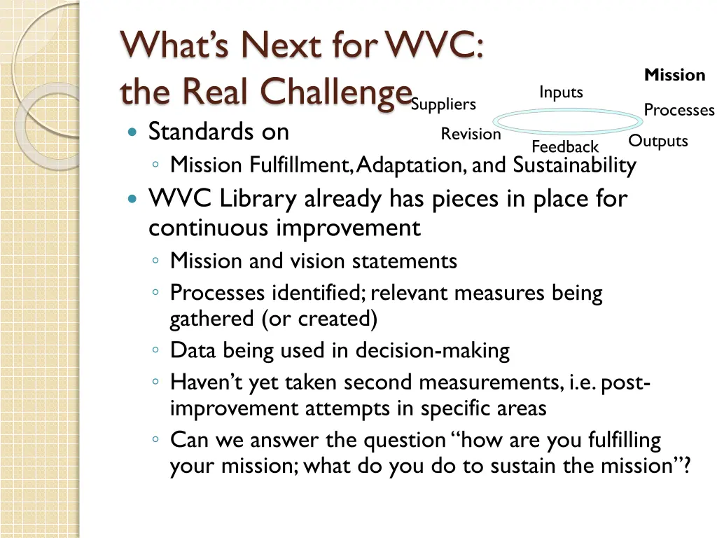 what s next for wvc the real challenge standards