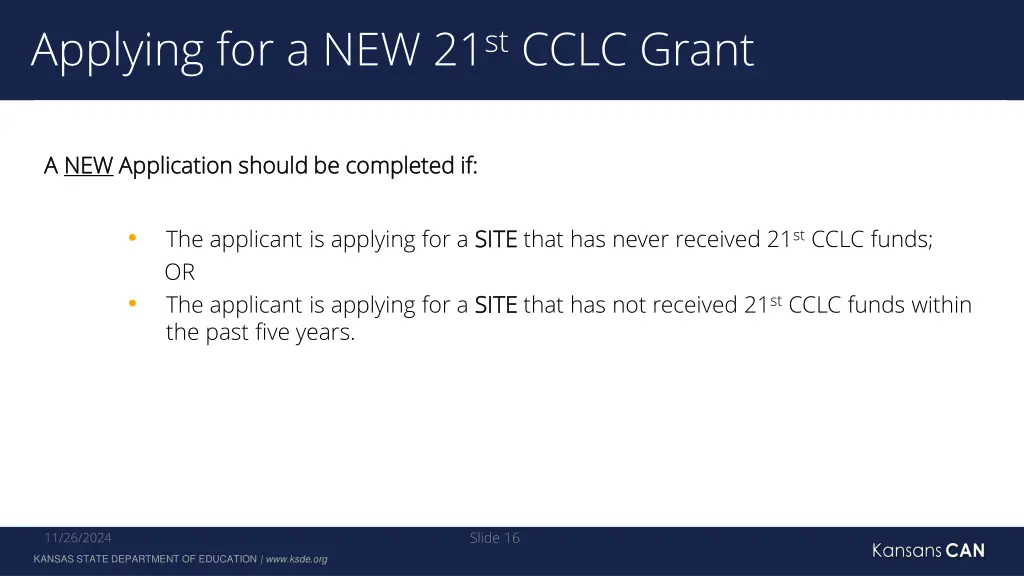 applying for a new 21 st cclc grant