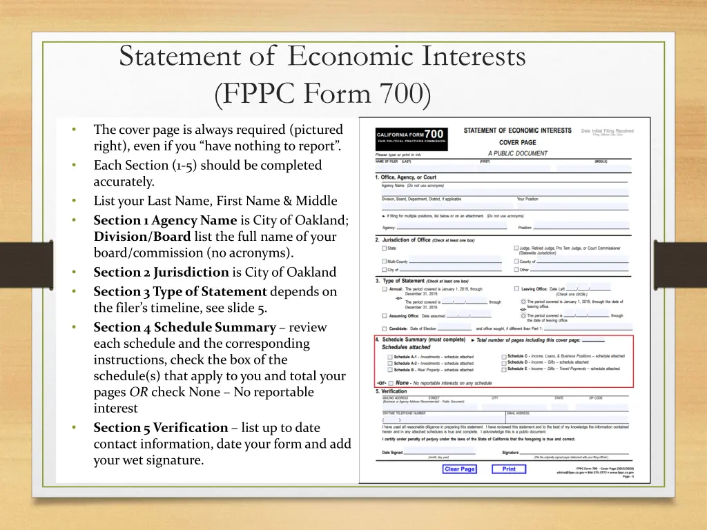 statement of economic interests fppc form 700 1