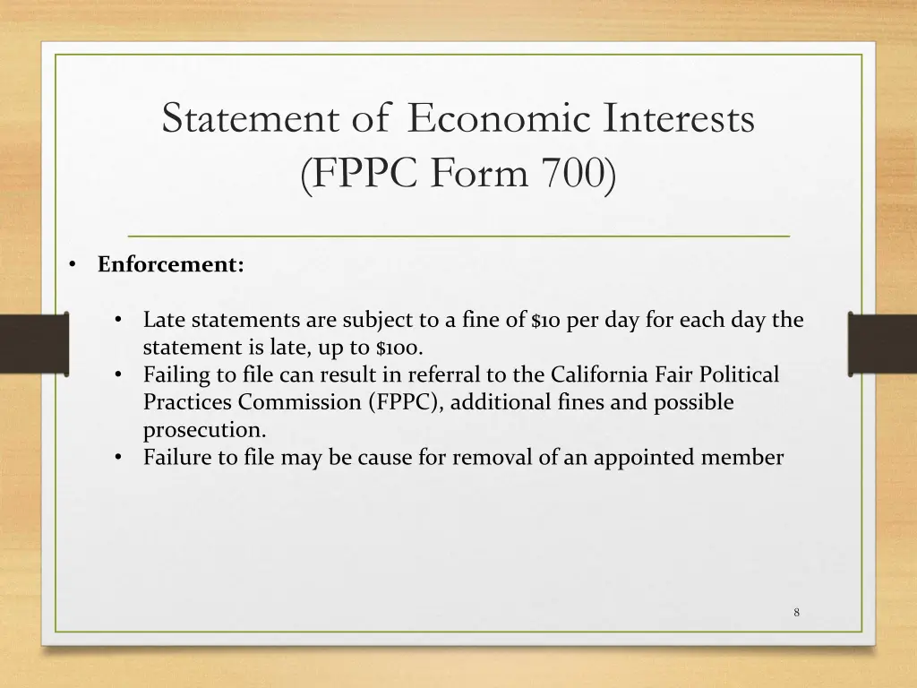 statement of economic interests fppc form 700 4