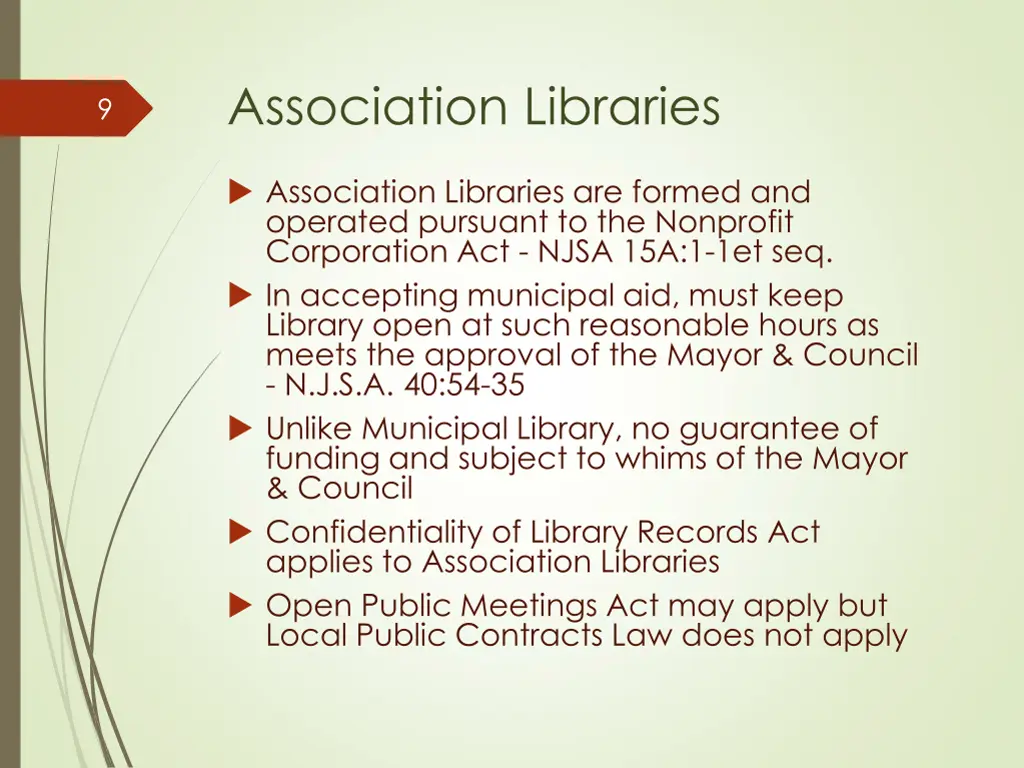 association libraries