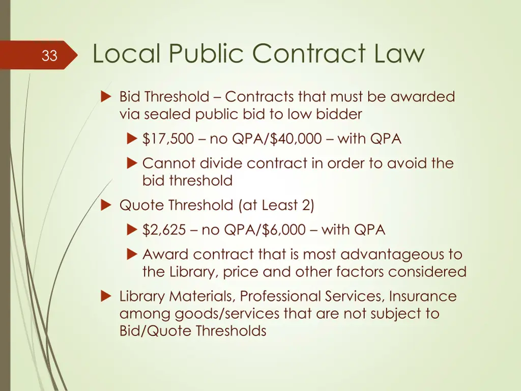 local public contract law