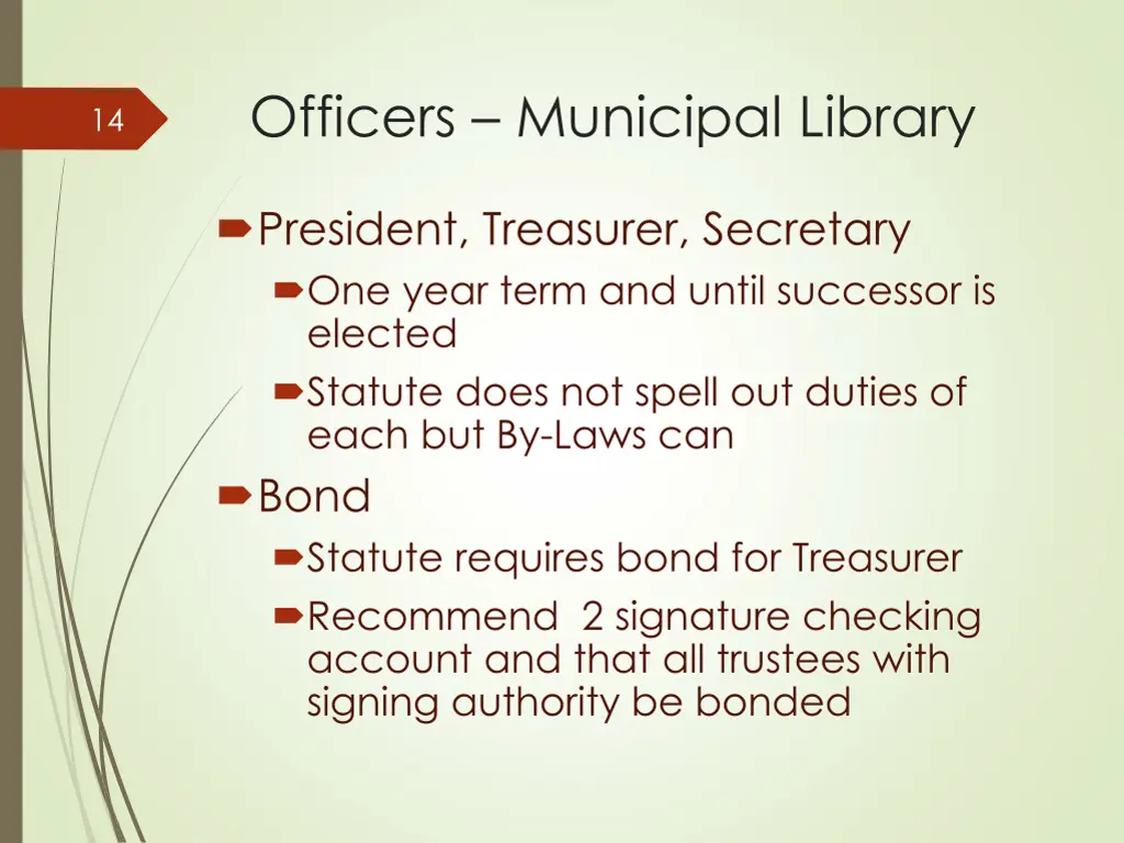 officers municipal library