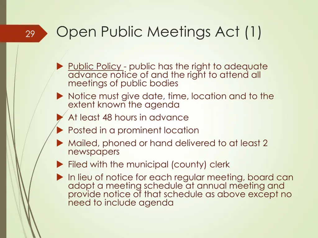 open public meetings act 1